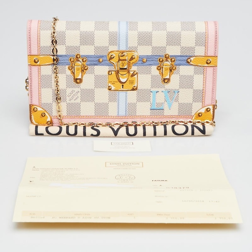 LOUIS VUITTON Limited Edition Damier Azur Canvas
